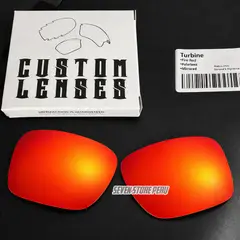 CUSTOM - Lunas repuesto para lentes de sol Turbine OO9263 - Rojas