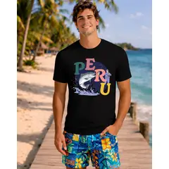 AQUA&MODA - Polo Clásico 100% Algodón Jersey 30-1 de Alta Calidad Tejido Fino Unisex AquaModa PERU Pesca PRUPCA1