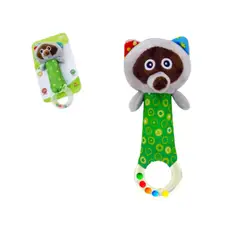 GENERICO - Sonajero Para Bebe Peluche Animales Con Aro - Mapache