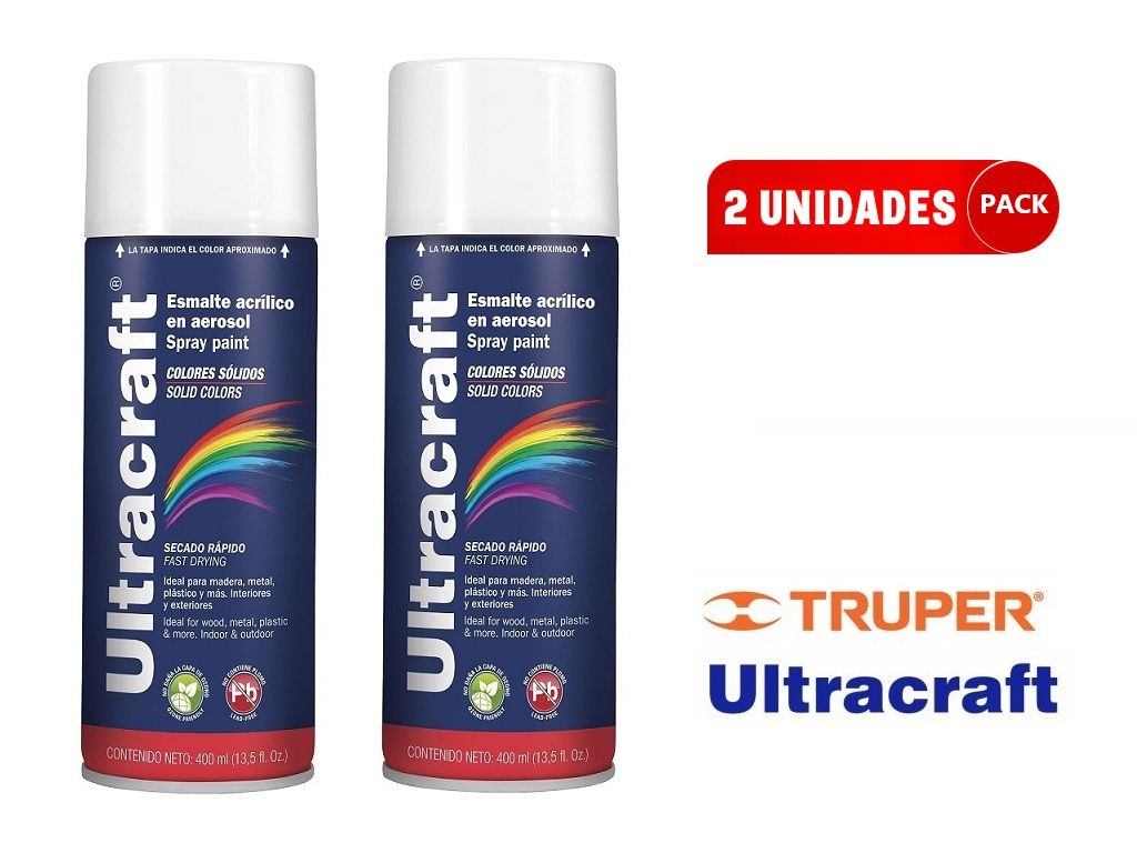 Pintura spray color Blanco Aerosol ULTRACRAF