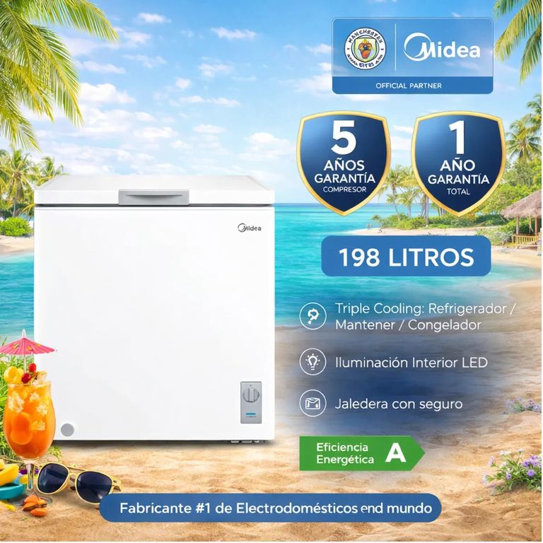 Congeladora Horizontal Doble Función 198 Litros Blanco MDRC280FZR01PE (Nuevo Modelo)