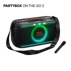JBL - Parlante Bluetooth PartyBox On The Go 2 de 100W con Micrófono