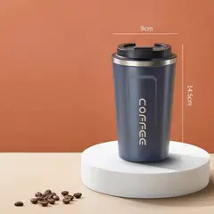 BAALATHKKO5 - Taza Térmica De Café Acero Inoxidable De 380 Ml Portátil