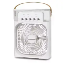 GENERICO - Ventilador Multifuncional Portátil Iluminación LED Recargable Aire Frio Escritorio Mesa Cocina