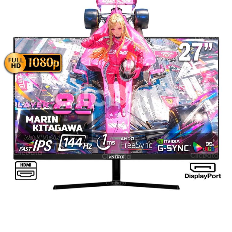 MONITOR XTREME VISION IPX2711GOL 27P FHD 144HZ 1MS G SYNC