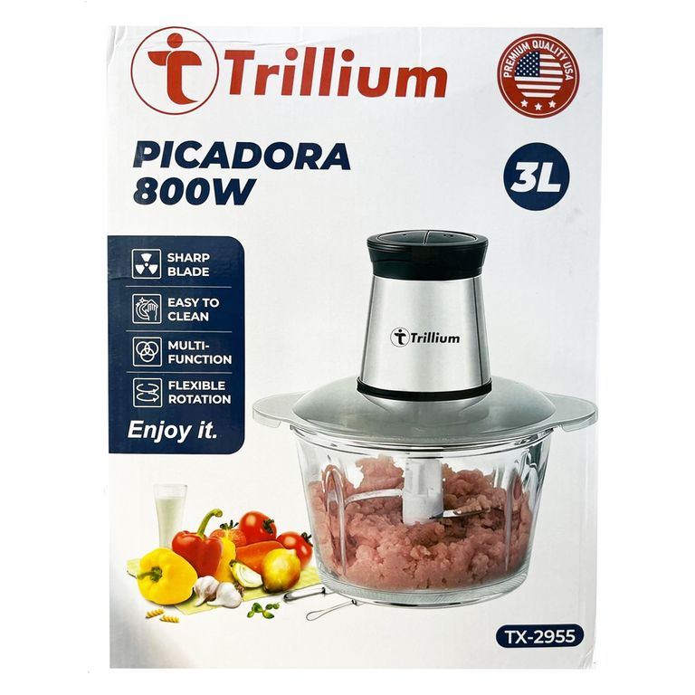 Picadora Trillium de 800watts de 3 litros TX-2955