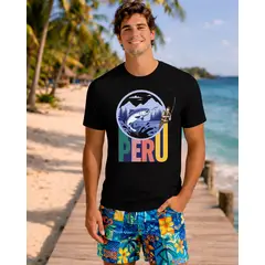 AQUA&MODA - Polo Clásico 100% Algodón Jersey 30-1 de Alta Calidad Tejido Fino Unisex AquaModa PERU Pesca PRUPCA2