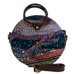 CHULA TULUM - CARTERA MODELO ANABEL CON ESTAMPADO LIBELULA DE MAR