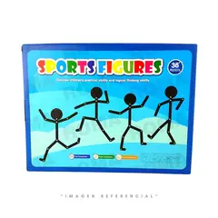 GENERICO - MUÑECO ARTICULADO CON TARJETAS - JUEGO DIDÁCTICO