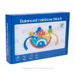 GENERICO - ROMPECABEZAS APILABLE ARCOIRIS DE MADERA