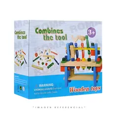 GENERICO - SET DE HERRAMIENTAS DE MADERA EN MALETA