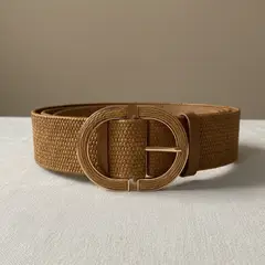 KAST PE - Cinturón elástico Marlene de paja para verano