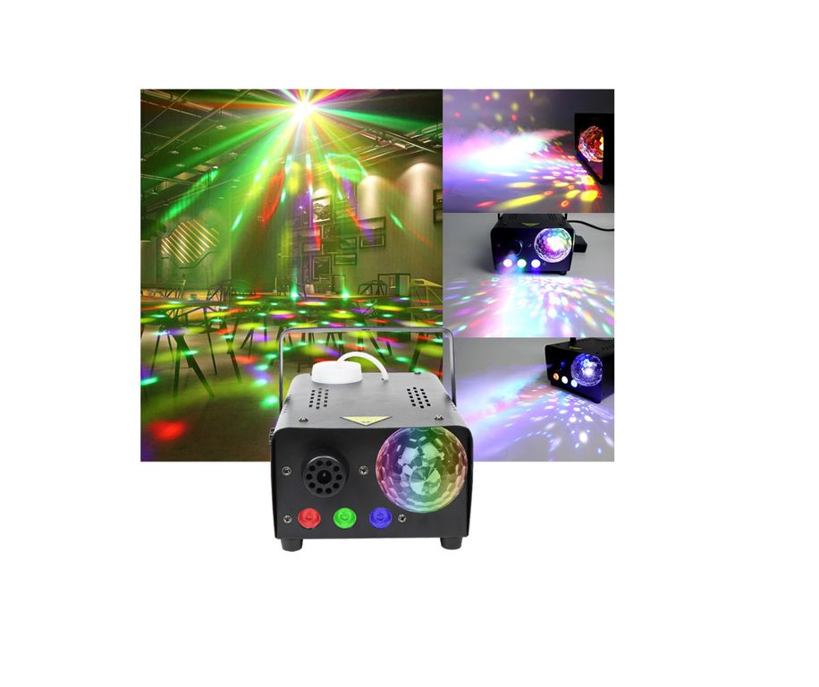 Maquina De Humo con Astro Luces Led Rgb + 1 BOTELLA Para Dj Escenario Fiesta eventos