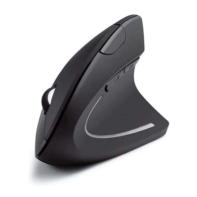 Mouse Vertical Inalámbrico USB Óptico Negro
