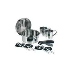 LAKEN - SET DE COCINA EN ACERO PARA 2 PERSONAS -