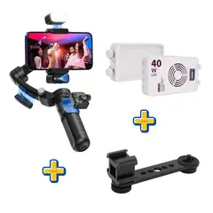 GENERICO - COMBO GIMBAL + LUZ POCKET