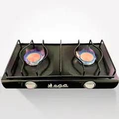 GENERICO - Cocina de Mesa 2 Hornillas a Gas Color Negro