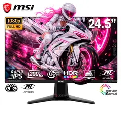 MSI - MONITOR MAG 255F E20, 24.5 RAPID IPS, FHD, 200Hz, 0.5ms, FreeSync