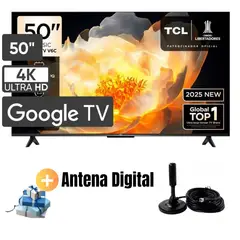 TCL - Televisor 50'' UHD 4K 50V6C GoogleTV 2025 + Antena Digital