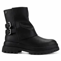 CHALADA - Botin Negro Mujer Casual Krep