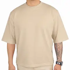 GENERICO - Polo Boxy Fit de Algodon Para HombreUnisex De Manga corta De 280GMS