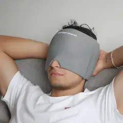 CUENTA OVEJAS - Gorro Terapéutico de Gel para Migraña y Estrés - Gris