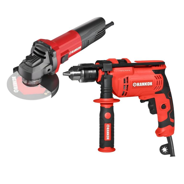 Taladro percutor 750W + Amoladora 950W