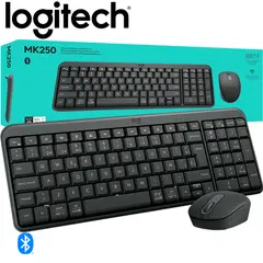 LOGITECH - Combo Teclado y Mouse Bluetooth MK250 Compacto