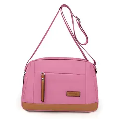 KELLER - Morral para Mujer con Correa Ajustable y Múltiples Bolsillos Rosado ML5