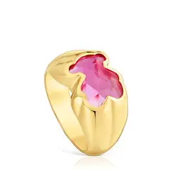 TOUS - Anillo Baño De Oro 18Kt Icon Color Lgg