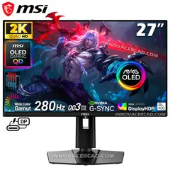 MSI - Monitor MAG 271QP QD-OLED X28 27 2560x1440 WQHD 280Hz, 0.03ms, G-Sync