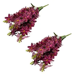 FLORIPA - Pack De 2 Bouquets De 5 Flores Jacinto Artificiales De 46Cm GPB26332-10RJ FLORIPASTORE