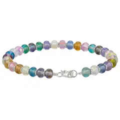 GENERICO - Pulsera Mujer Piedra Sirena Regalo Mamá Plata 950