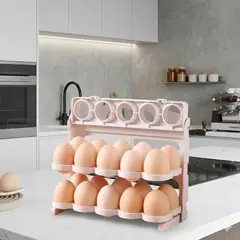 GENERICO - Bandeja Organizadora de Huevos de 3 Niveles