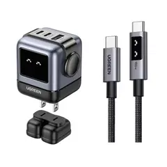 UGREEN - Cargador Robot 65w Carga Rápida + Cable robot 2 metros
