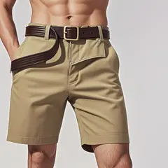 DENISASAA - Pantalones cortos Cargo Casual Stretch Pantalones de playa para hombre