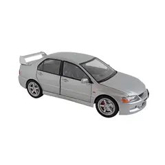 DIECAST MASTER - Auto Colección Mitsubishi Lancer Evo 9 PLATEADO Luz Y Sonido 1 / 24