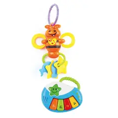 HUANGER - SET DE SONAJA CON PIANO MUSICAL PARA BEBES