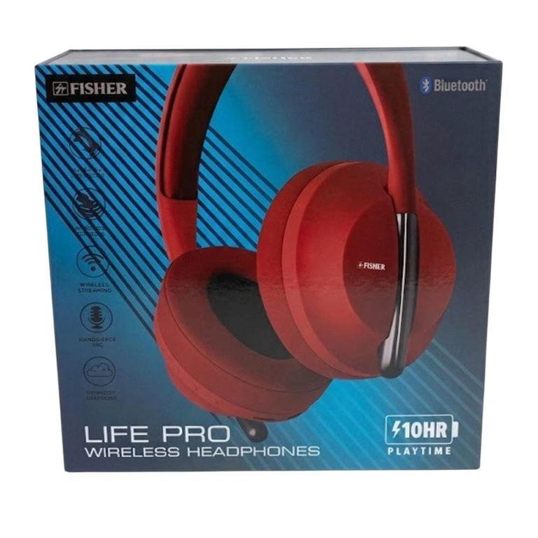 AUDÍFONOS BLUETOOTH FISHER ROJO ADULTO