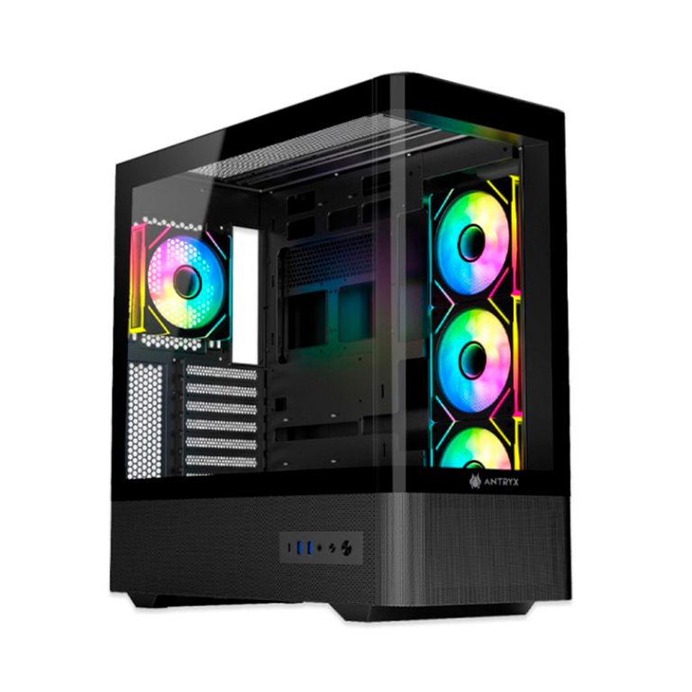 CASE ANTRYX FX 830 BLACK INFINITY ARGB FAN X4 USB  TIPO-C l PN AC-FX830K