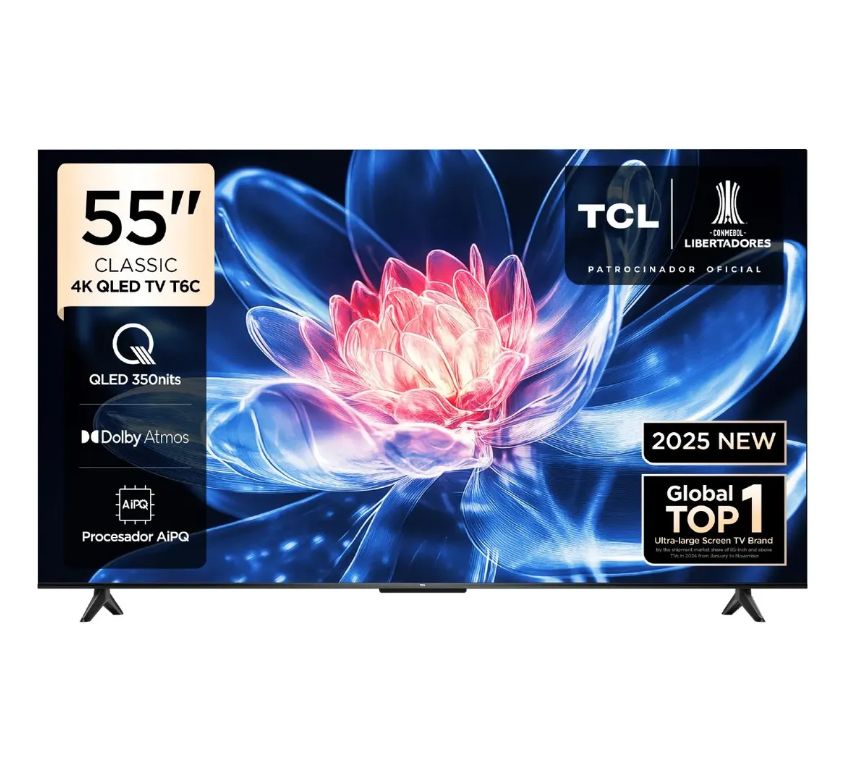 Televisor 55” QLED 4K 55T6C con Google TV - Modelo 2025