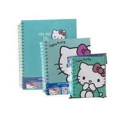 DGNOTTAS - Set x 3 cuadernos dibujo hello kit gatita
