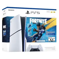 SONY - Consola Ps5 Slim Con Lectora Bundle Fortnite 1tb Ssd Blanco