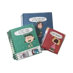 DGNOTTAS - Set x 3 cuadernos dibujo peanuts 2