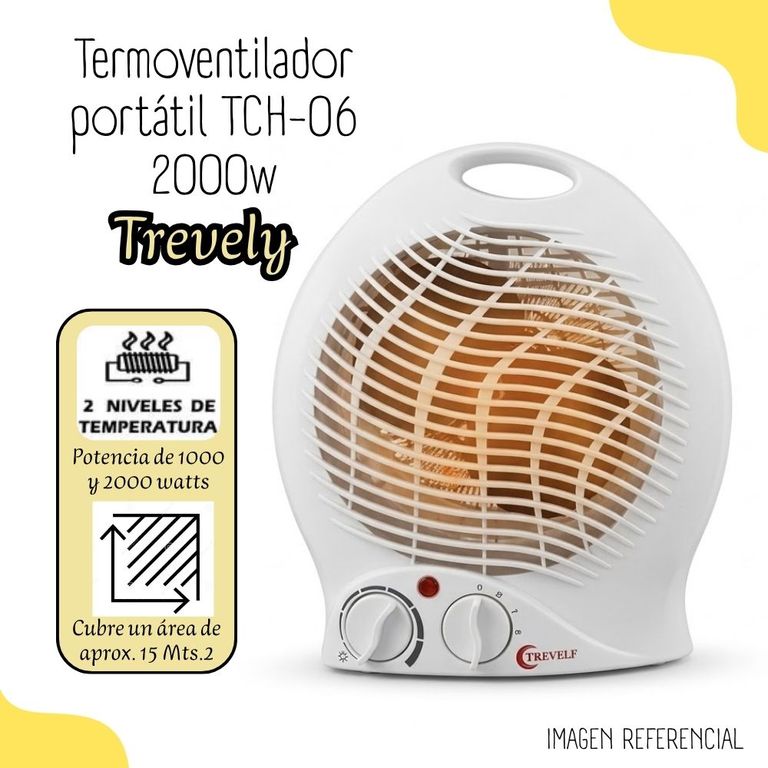 Termoventilador portátil 2000 watts TCH-06