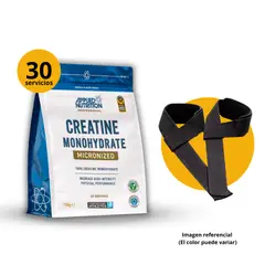 APPLIED NUTRITION - CREATINA DE 150gr CON STRAPS - CREATINA MONOHIDRATADA Y MICRONIZADA