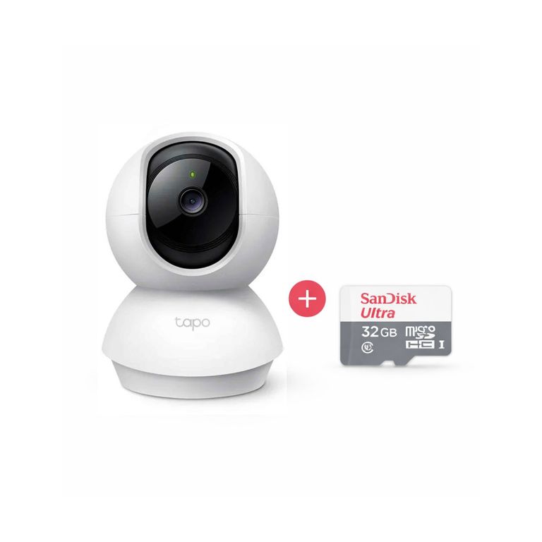 Cámara de seguridad para interiores Tapo C200 Full HD + SD 32GB - Tplink