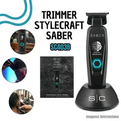 GENERICO - Trimmer Cordless StyleCraft Saber Black SC405B