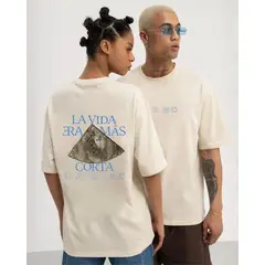 GENERICO - Polo Milo Oversize Algodón Perla Oversized LVEMC