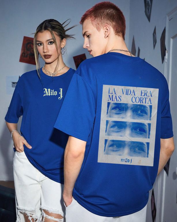 Polo Milo Oversize Algodón Azul Oversized LVEMC